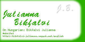 julianna bikfalvi business card